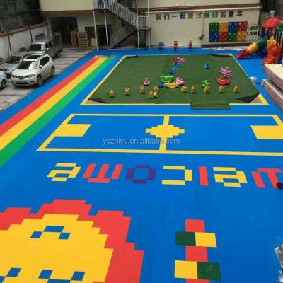 China Sports Courts Wholesales Promotional Good Quality Kindergarten Interlock Floor Tiles for sale