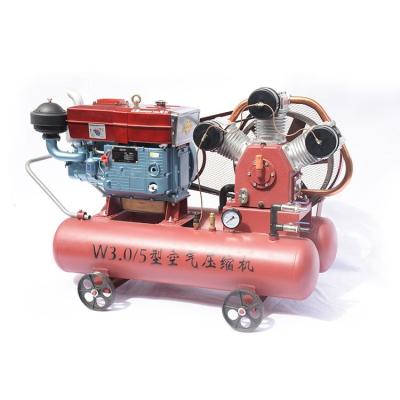 China OIL-LESS Custom W-3.0/5 460kg 5 Bar Portable High Pressure Piston Air Compressor for sale