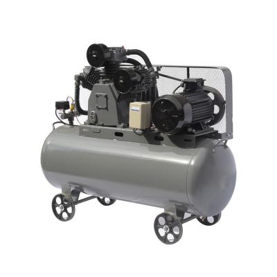 China Custom Wholesale Lubricated 7.5 Kw Piston High Pressure Belt Driven Air Compressor for sale