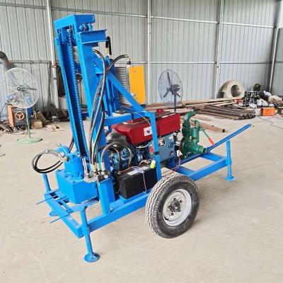 China Good Price Professional Factory 100m Diesel Hydraulic Small Water Well Drilling Rig / Water Well Portable Drill Rigs for sale