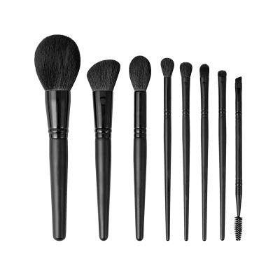 China Angular Blush Wholesale Vegan Synthetic Professional Makeup Brush Eight Makeup Holographic Face Hair HXT-131 Customized Makeup Brushes for sale