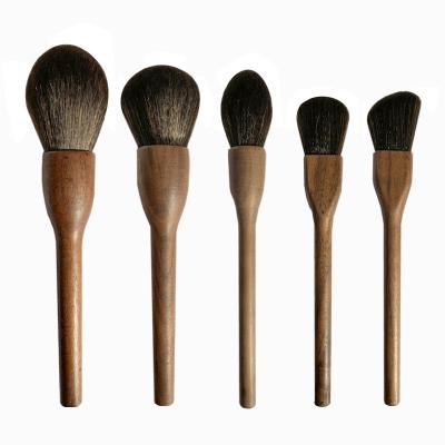 China Angular blush wooden eight handle face makeup set brush professional vegan make makeup brushes dropshipping price for sale