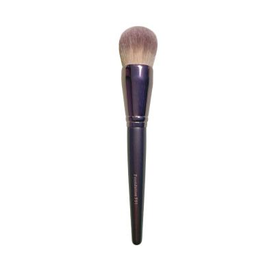 China Angular Blush #219 Wholesale High Quality Wooden Handle Round Lid Kabuki Base 01 Single Liquid Foundation Brush For Makeup for sale