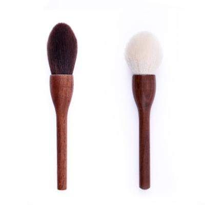 China Angular Blush Logo #310 Simple Portable Customized Fluffy Soft Goat Hair Foundation Eyeshadow Powder Blush Brush for sale