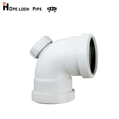 China For Sewage Pipe PP Fitting Discharge Pipe And HT Fitting Safe Rubber Ring Connect O Ring SWR Fitting Elbow for sale