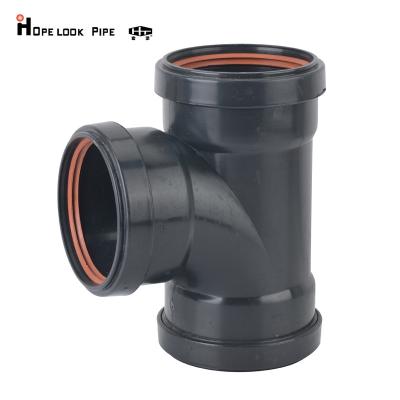 China 110mm plastic pipe bend HDPE soundproof plastic soundproof soundproof water wast drainage elbow for construction sewage for sale