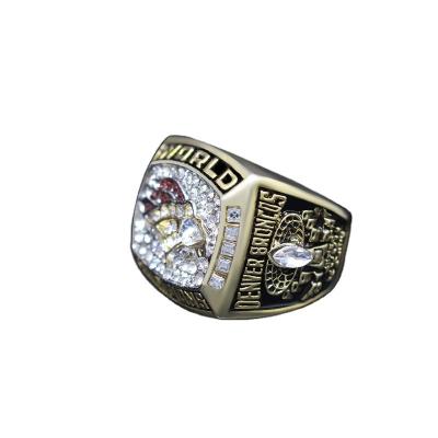 China 1997 NFL Denver Mustang Champion CLASSIC Alloy Commemorative Gift Ring for sale