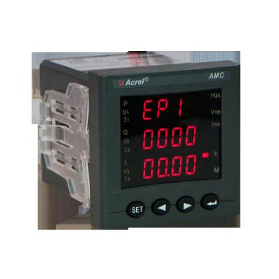 China 3 Phase Amp Volt Power Supply Monitoring Multifunctional Current Voltage Meter 75*75mm for sale