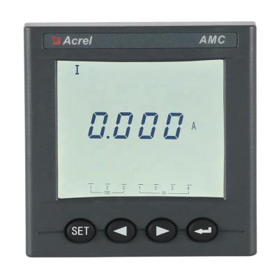 China LCD Digital CT Single Phase Input Amp Current Monitor Smart Panel Meter with ModbusRTU AMC72L-AI/C for sale