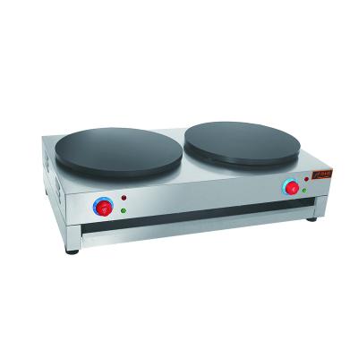 China 15 Inch Double Pancake Maker Gas Pancake Machine Hotel Breakfast Heard Heating Pancake for sale