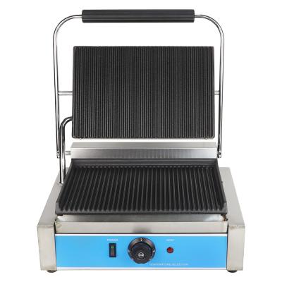 China Easily Cleaned Double Or Single Electric Gas Panini Grill Maker Machine for sale