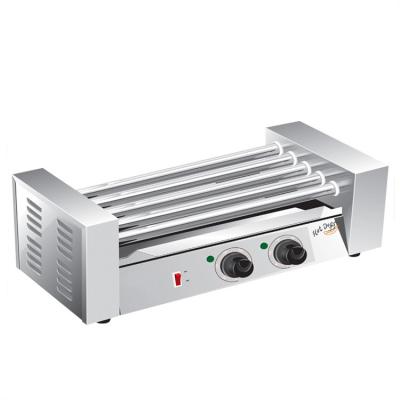 China Commercial Hotels Food 5 Roll Automatic Grill Sausage Hot Dog Grilling Machine Hot Dog Grill Cooker Machine for sale