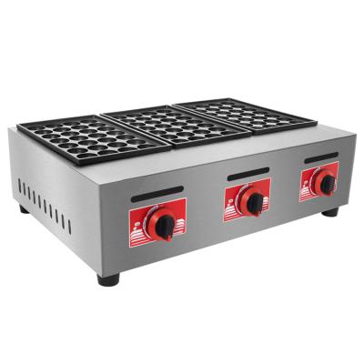 China Delicious Tatoyaki Stainless Steel Meatball Fishball Maker/Gas Takoyaki Machine Fishball Grill/Gas Octopus Ball Grill for sale