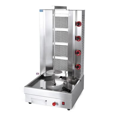 China High Quality Gas Shawarma Kebab 4 Burner Chicken Shawarma Toaster Grill BBQ Machine Prices For Sale for sale