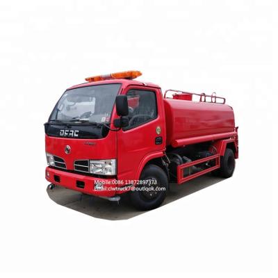 China Q235 carbon steel/stainless steel Q304 DongFeng 5m3 water tank fire truck/water tanker fire truck for sale