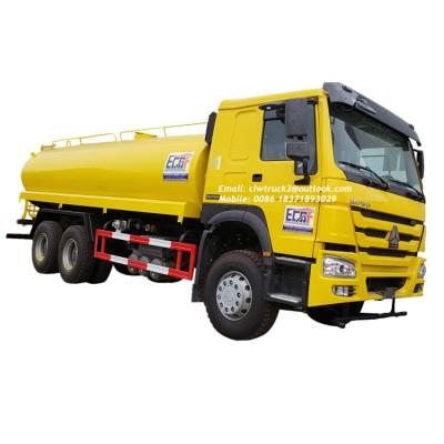 China Carbon steel Howo 20m3 water tank truck for sale in Kenya water tanks/20000 liter water tank truck/truck for sale