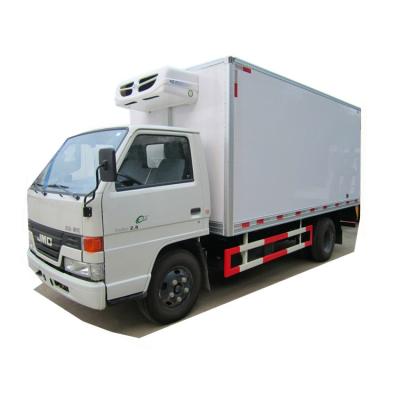 China JMC refrigerator van truck for fish/5 tons meat and refrigerator truck/5 ton meat refrigerator hanging trucks for sale