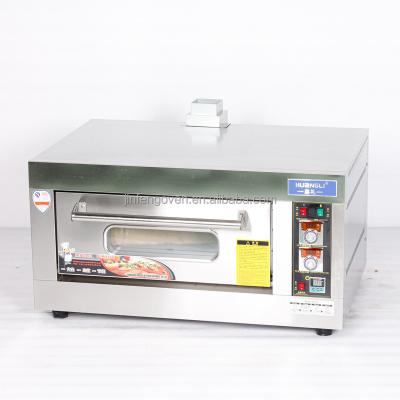 China Outdoor Home Restaurant Kitchen Equipment Commercial Single Deck Baking Bread Gas Oven For Pizza for sale