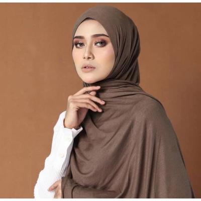 China Wholesale Modal Muslim Women Scarves With Matching Color Undercap Scarf Two Piece Soft Shawl For Women Cotton Tank Hijab Set for sale