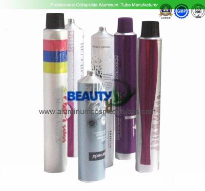 China 50g 60g 80g Aluminum Lotion Tubes , Shoe Polishcream Aluminium Collapsible Tubes for sale