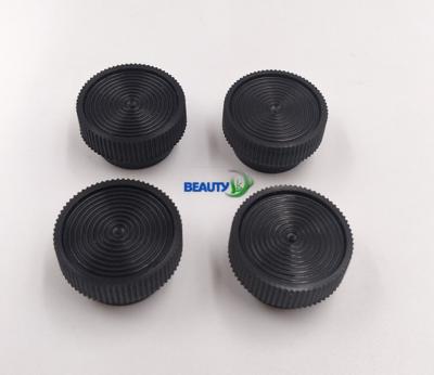 China 23mm Diameter Threaded Plastic Caps , M11 Screw Thread Black Plastic End Plugs for sale