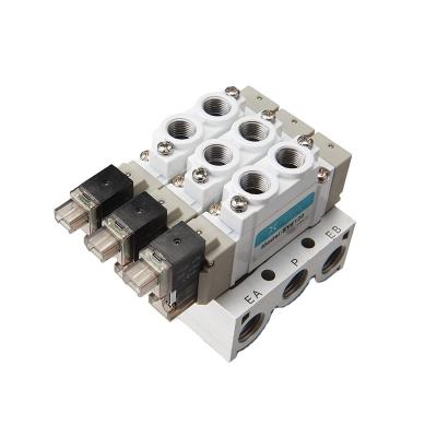 China 16mã Ž ¡ (CV=0.89) 4V210-08 Pneumatic Medium Temperature Solenoid Valve 5/2 Way Solenoid Air Valve for sale