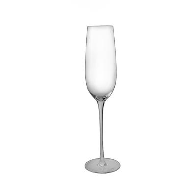 China Pure hand blown champagne glass lead-free crystal glass can be customized for sale