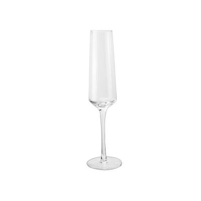 China Highly transparent hand-blown champagne glass lead-free crystal glass can be customized for sale