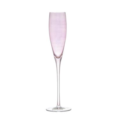 China Samyo Classic/Postmodern New Hot Selling Items For Christmas Color Party Use Champagne Wine Glass Flutes Glass Cup/Goblet for sale