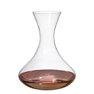 China Samyo Hand Accessories Clear Blown Crystal Glass Red Wine Decanter Lead Free Accessories Custom Wine Decanter for sale