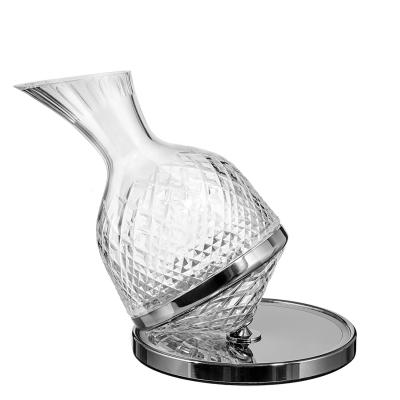 China Clear Premium Red Lead Free Crystal Wine Decanter Hand Blown Samyo Wine Decanter Wine Accessories 100% for sale