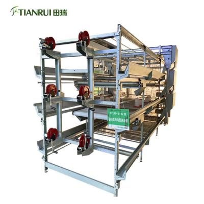 China Farms Modern Design Automatic Broiler Poultry Farm 4 Tiers H Type Chicken Broilers Cage System for sale