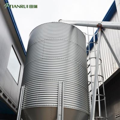 China Durable Hot Dipped Galvanized Steel Grain Silo Storage Silo For Paddy Storage for sale