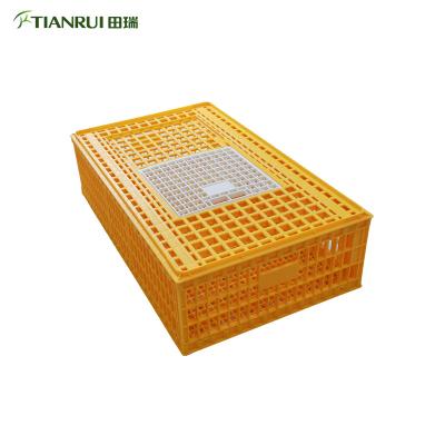 China Wholesale Plastic Chicken Chick Cage Crate Chicken House Live Chicken Transport Strong Box Poultry Cage for sale