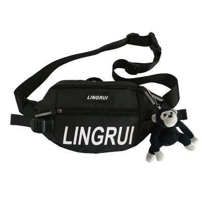 China Women's Simple Sports Bag Men's Bag Messenger Leisure Reflective Water Proof Chest Waist Bag for sale