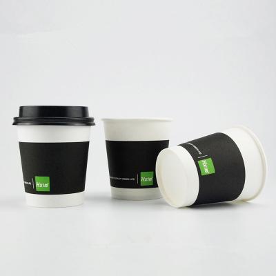 China Printed Design Coffee Cups Custom Hot and Stock Disposable Coffee Paper Cups, Wholesale Logo Printed Disposable Paper Coffee Cup for sale