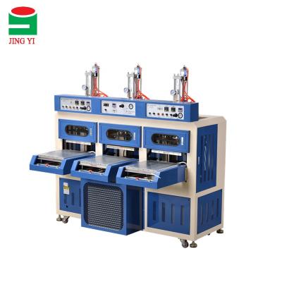 China Upper Shoes Welding Three Workstations Upper Hot and Cold Shoe Press Machines, Shoes Seamless Welding Machine for sale