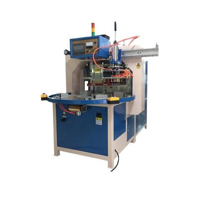 China Top Automatic HF Welding And Cutting Machine High Frequency Sports Shoes Turntable PVC Sealing Machine (JY-8000AZD-R) for sale