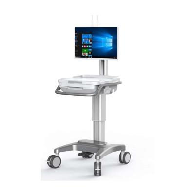 China Chinese Medical Computer Cart Height Integrated Moving Adjustable Mobile Cart Rounding Trolley for sale