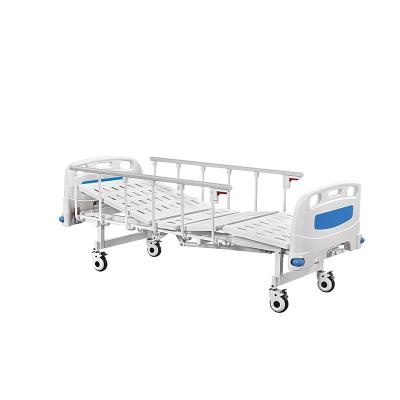 China 2Functions factory makes cheap medical bed care bed two crank patient manual hospital bed for sale