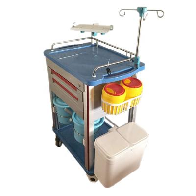 China Medical Trolley Emergency Cart Hospital Medicine Dispensing Trolley With Chinese Good Prices for sale