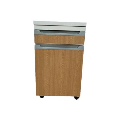 China Chinese Hospital Bedside Cabinet With Casters ABS Medical Locker Hospital Bedside Table OEM Part for sale