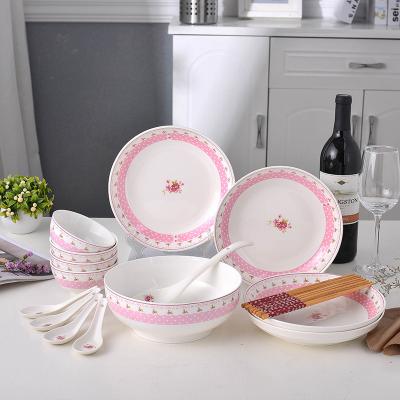 China Sustainable Custom Ceramic Dinnerware Safe Microwave Use Colorful Decal Porcelain Dinner Set for sale