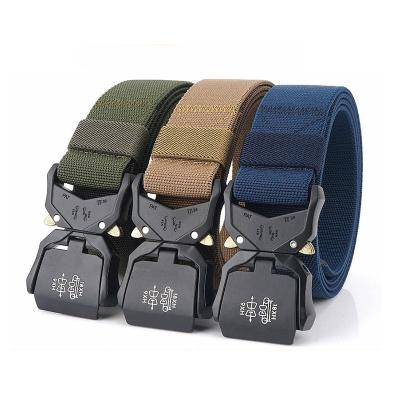 China Custom Golf Durable Magnetic Stretch Logo Woven Plus Size Snap Buckle Stretching Belt Set For Men for sale