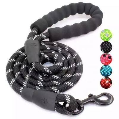 China Padded Printing Reflective Heavy Duty Comfort Webbing Large Customized Large Nylon Pet Leashes for sale