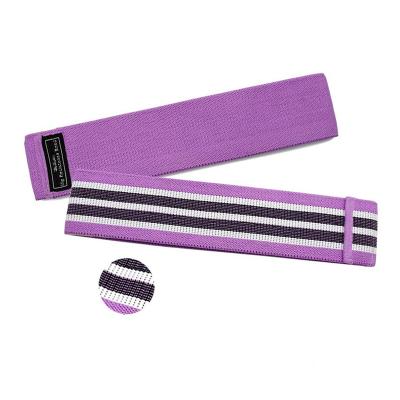 China Fabric Resistance Band Hip Fitness Elastic Loop Booty Long Exercise Bands Set Of 3 for sale