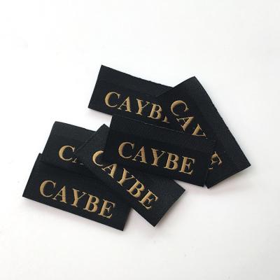 China Viable Cheap Hot Sale Double Page Sleeve Edge Woven Damask Custom Qualified Clothing Label Labels for sale