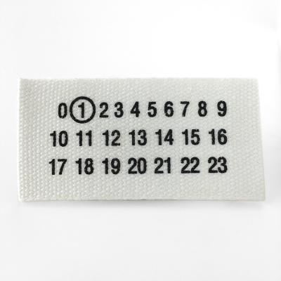 China Viable Hoodie Panties Printed Nature Thick 100% Cotton Canvas Printing Logo Woven Garment Clothing Label for sale