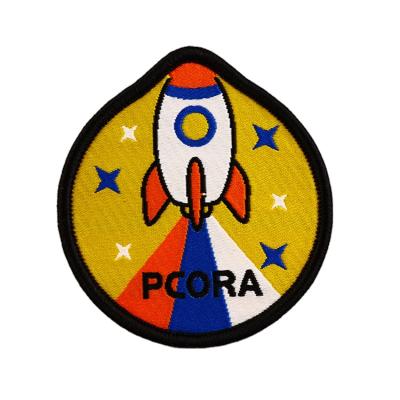 China Custom Viable No Min Factory Price DIY Top Fashion Iron On Aviation Apparel Patch Garment Woven Patches for sale