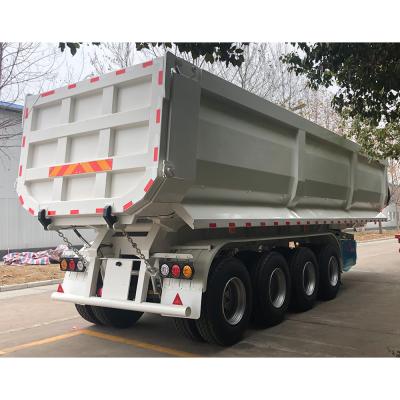 중국 50 톤 CIMC HUAJUN 4 Axle Tipper Semi Trailer 요구되는 RAL 색상 판매용